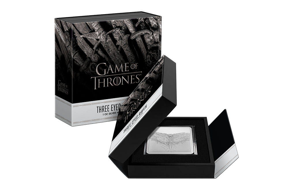 Buy 1 oz Silver Game of Thrones™ Three Eyed Raven Medallion (2022), image 4
