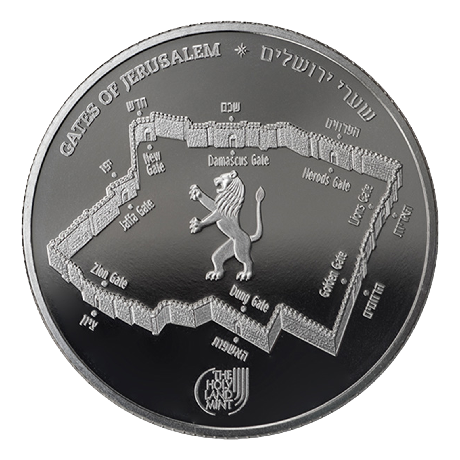 Buy 1 oz Silver Gates of Jerusalem Golden Gate Round (2019), image 1