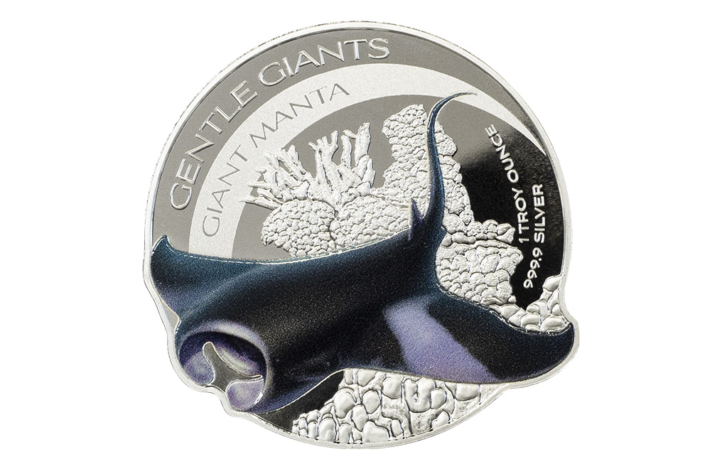 Buy 1 oz Silver Gentle Giants Giant Manta Coin (2023), image 0