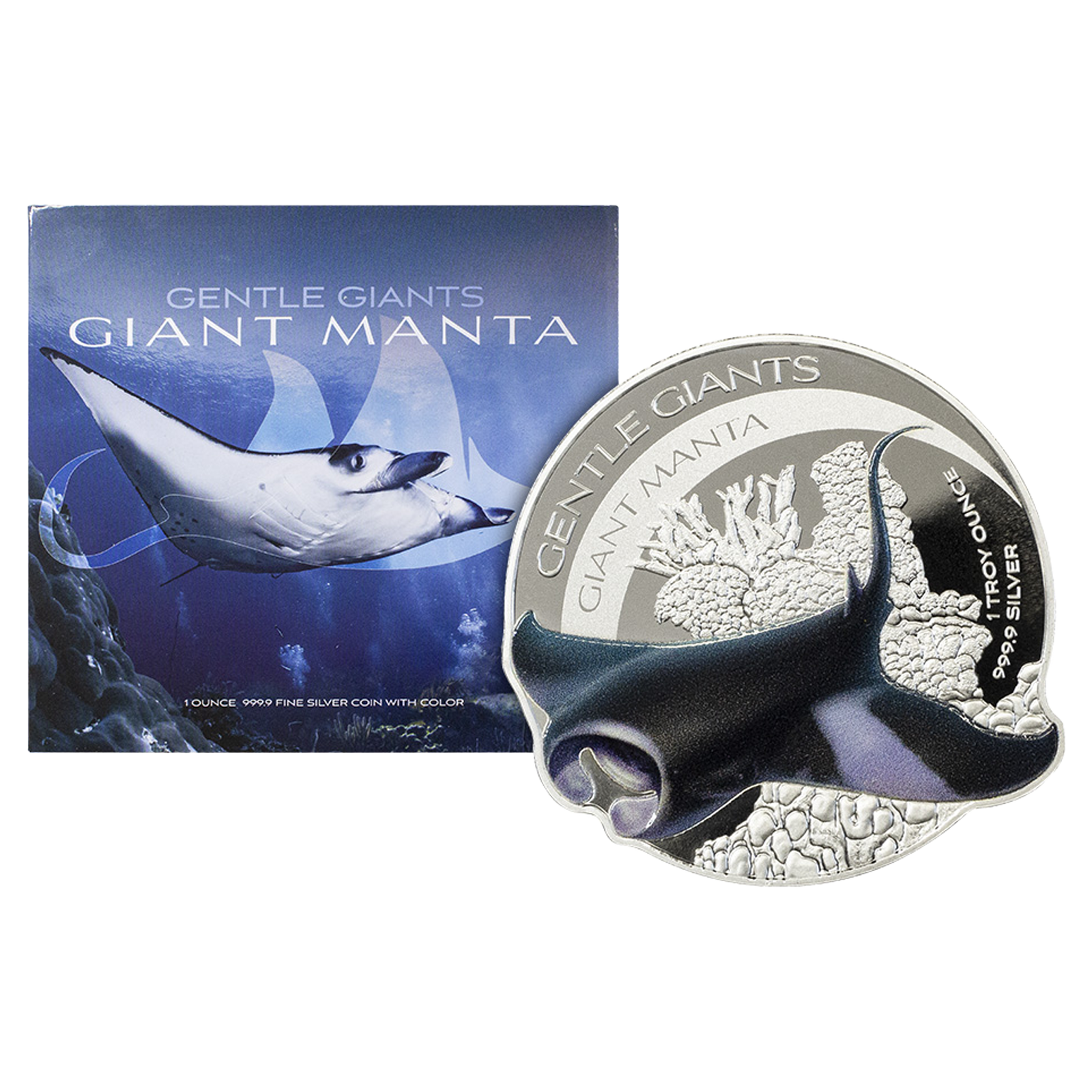 Buy 1 oz Silver Gentle Giants Giant Manta Coin (2023), image 0