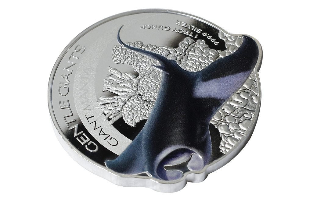 Buy 1 oz Silver Gentle Giants Giant Manta Coin (2023), image 3