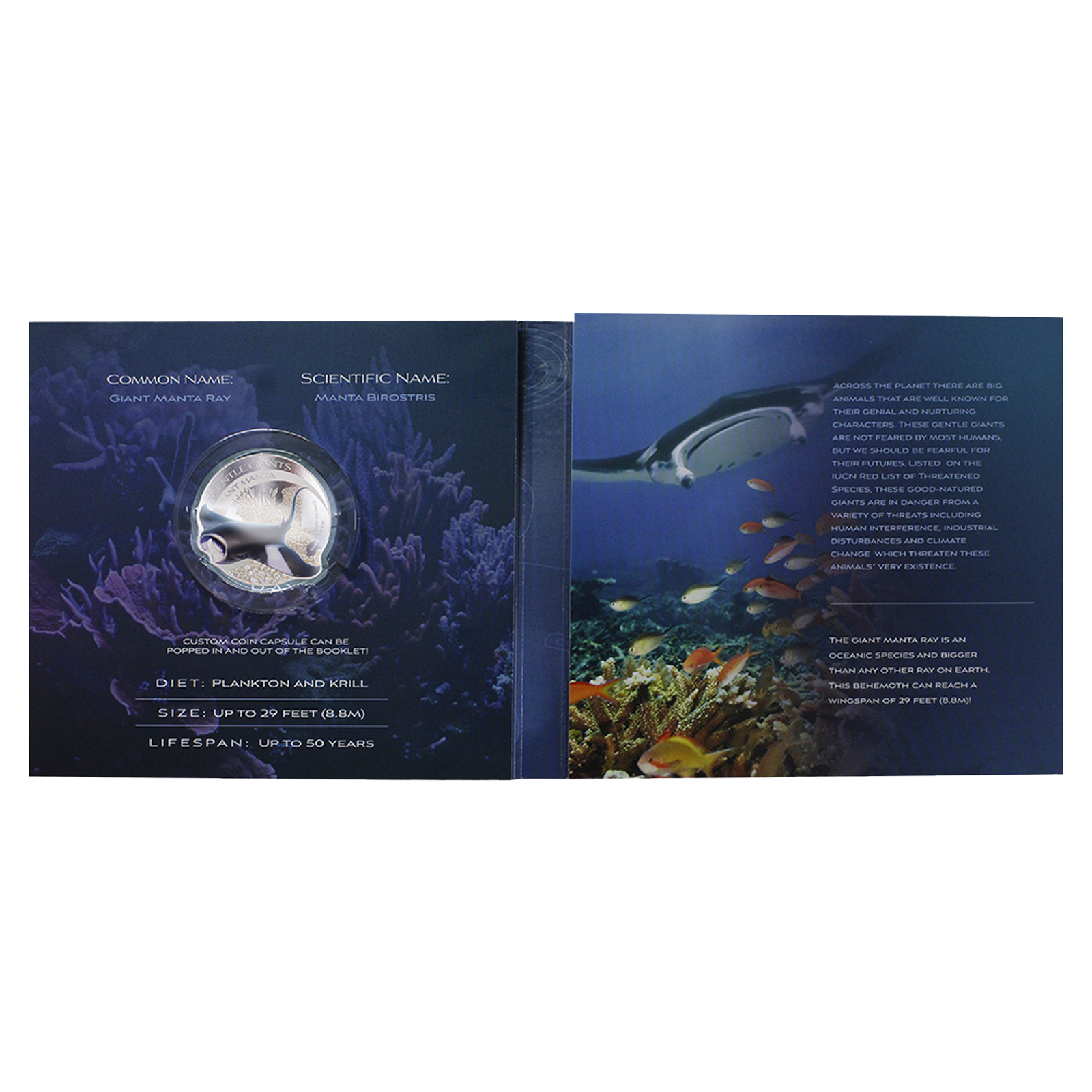 Buy 1 oz Silver Gentle Giants Giant Manta Coin (2023), image 3