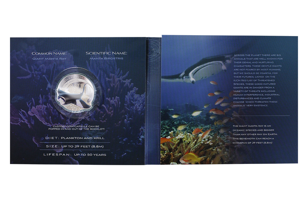 Buy 1 oz Silver Gentle Giants Giant Manta Coin (2023), image 4