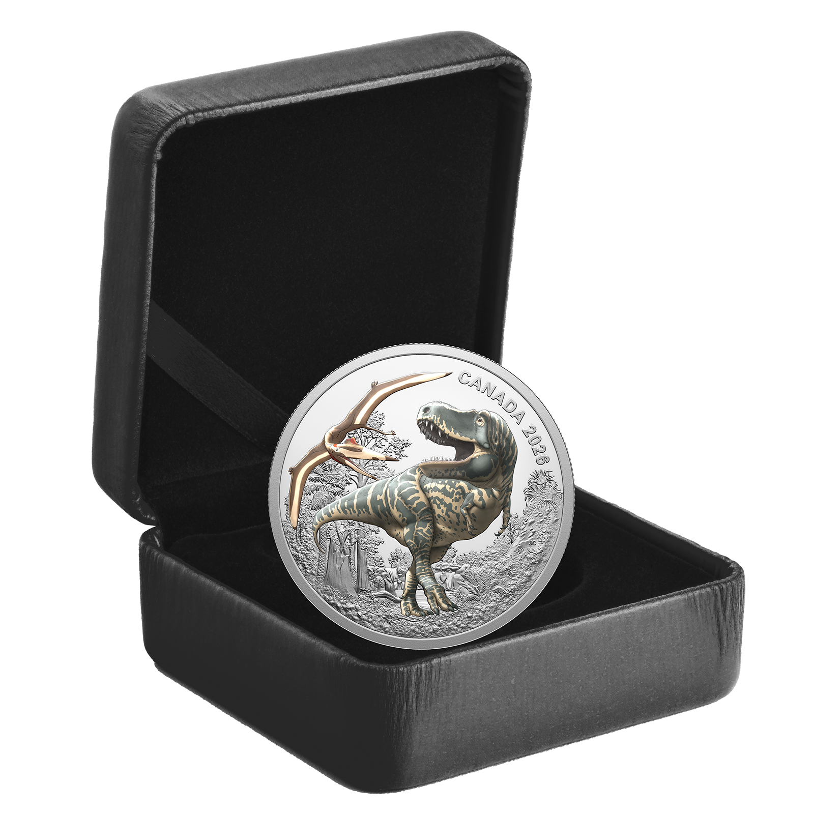 Buy 1 oz Silver Glow in the Dark T. rex Coin (2026), image 4