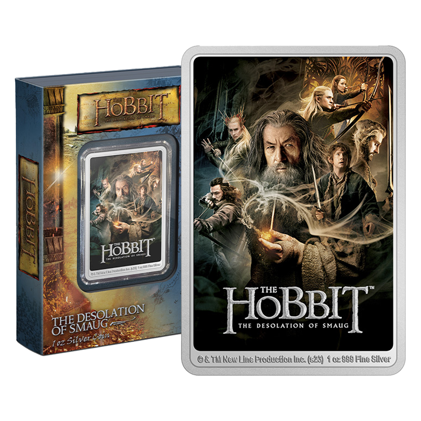 Buy 1 oz Silver The Hobbit The Desolation of Smaug Poster Coin (2023), image 1
