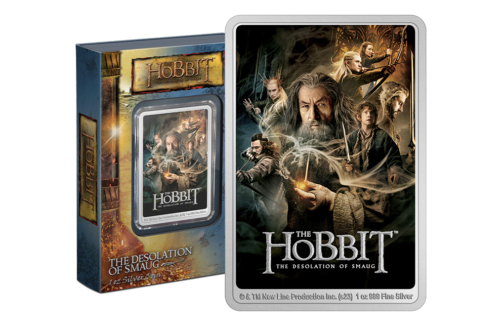 Buy 1 oz Silver The Hobbit The Desolation of Smaug Poster Coin (2023), image 2