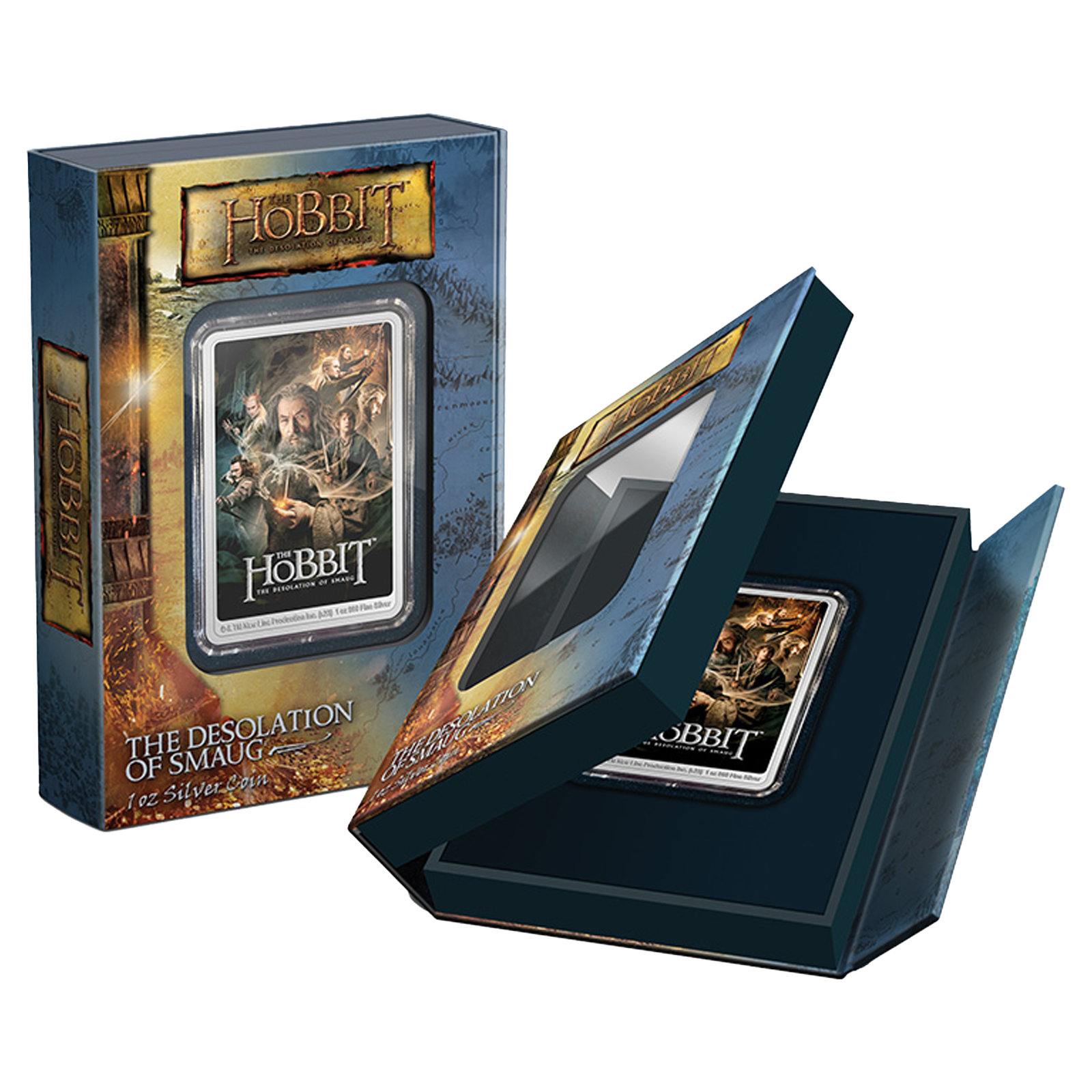 Buy 1 oz Silver The Hobbit The Desolation of Smaug Poster Coin (2023), image 2