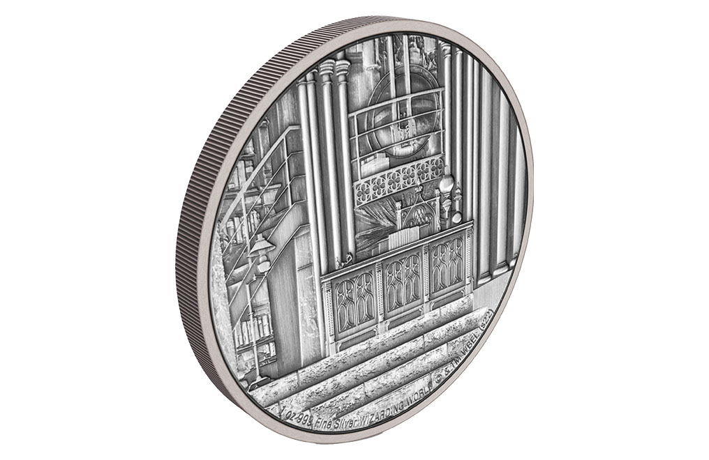 1 oz Silver Hogwarts Dumbledore's Office Coin (2022), image 3