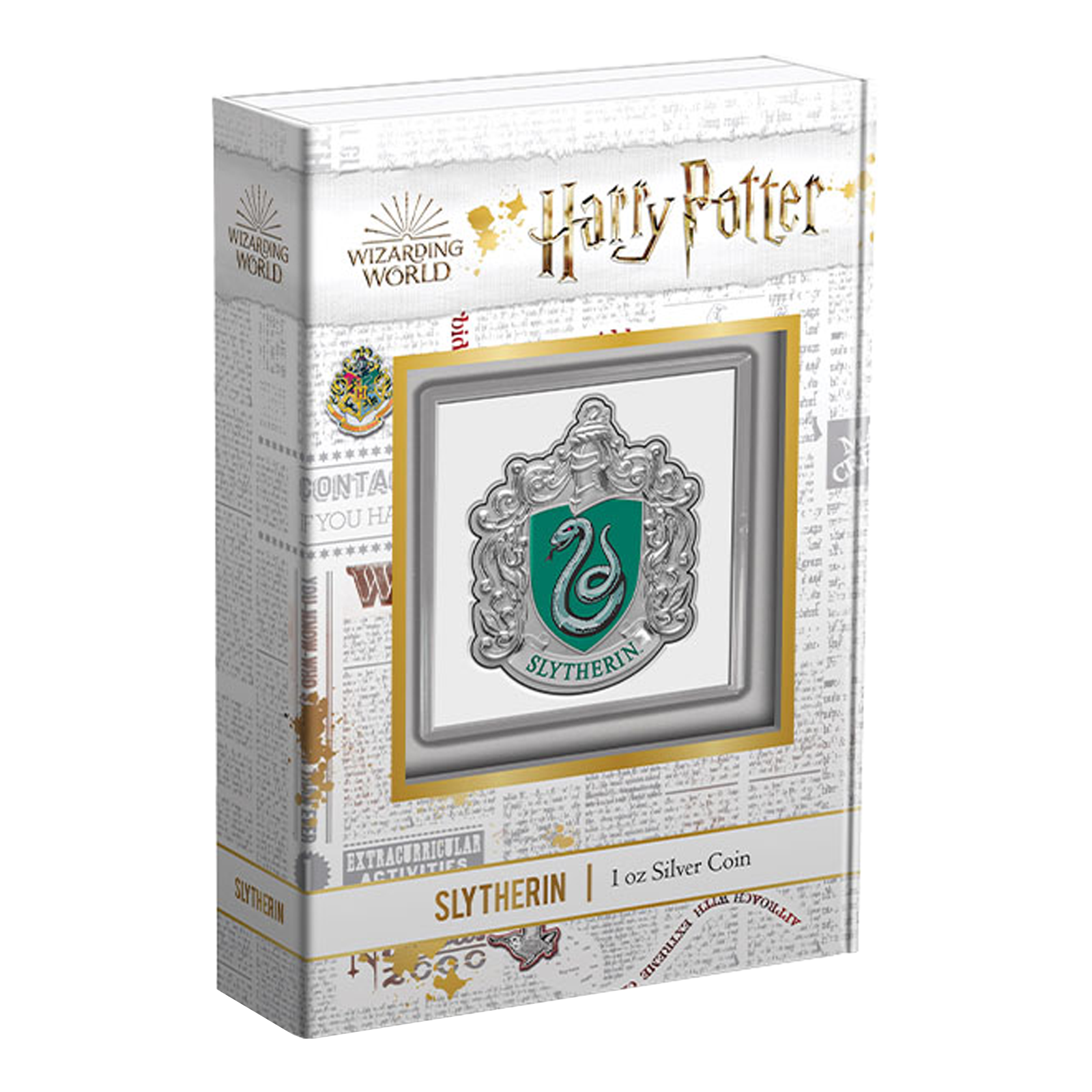 Buy 1 oz Silver Hogwarts™ Slytherin Crest (2021), image 3