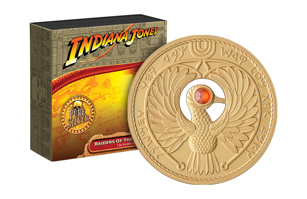 Raiders of The Lost Ark GOLD Coin Set Indiana Jones Classic Movie Challenge  Coin American Action