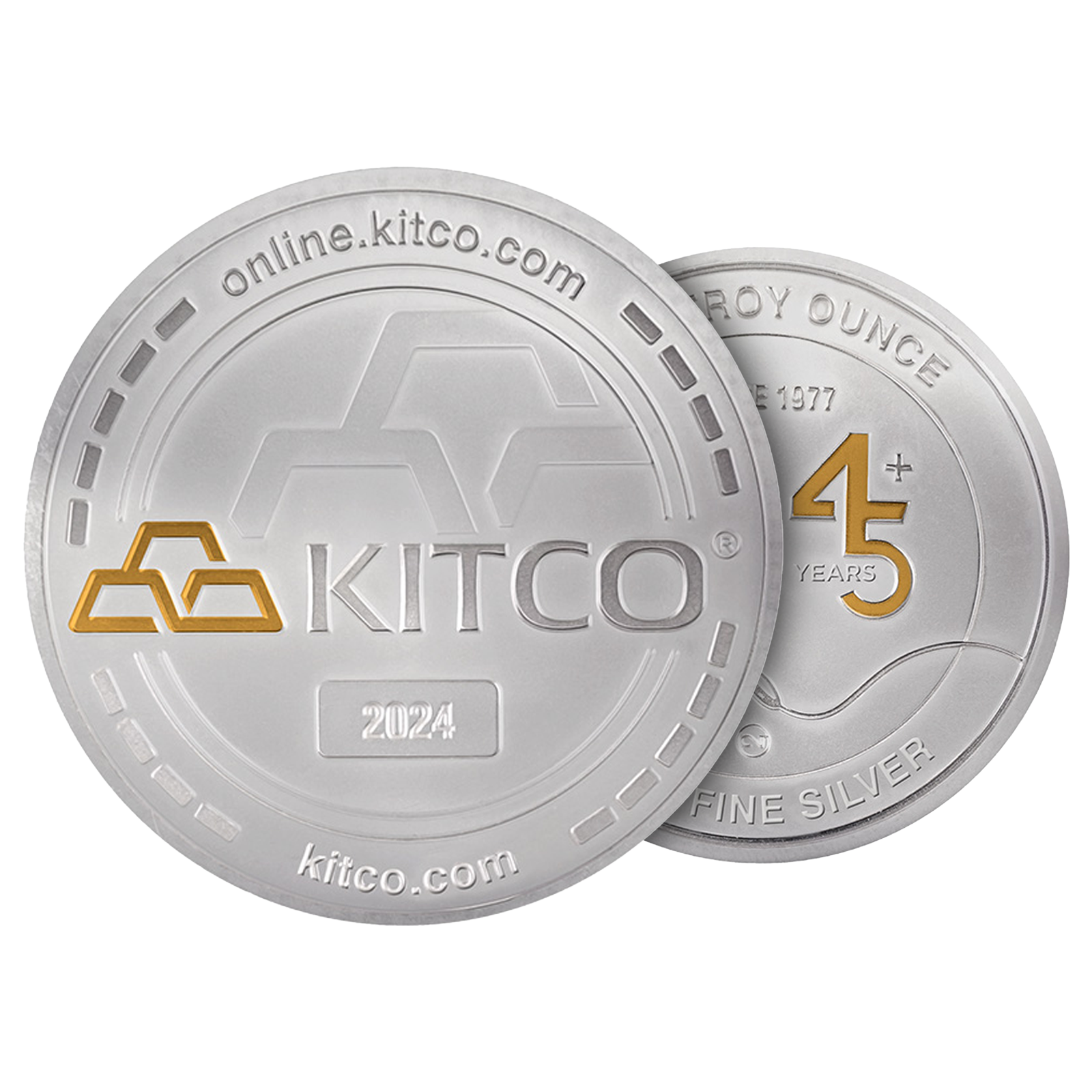 1 oz Silver Kitco Maple Leaf Round - Color Finish .9999, image 2