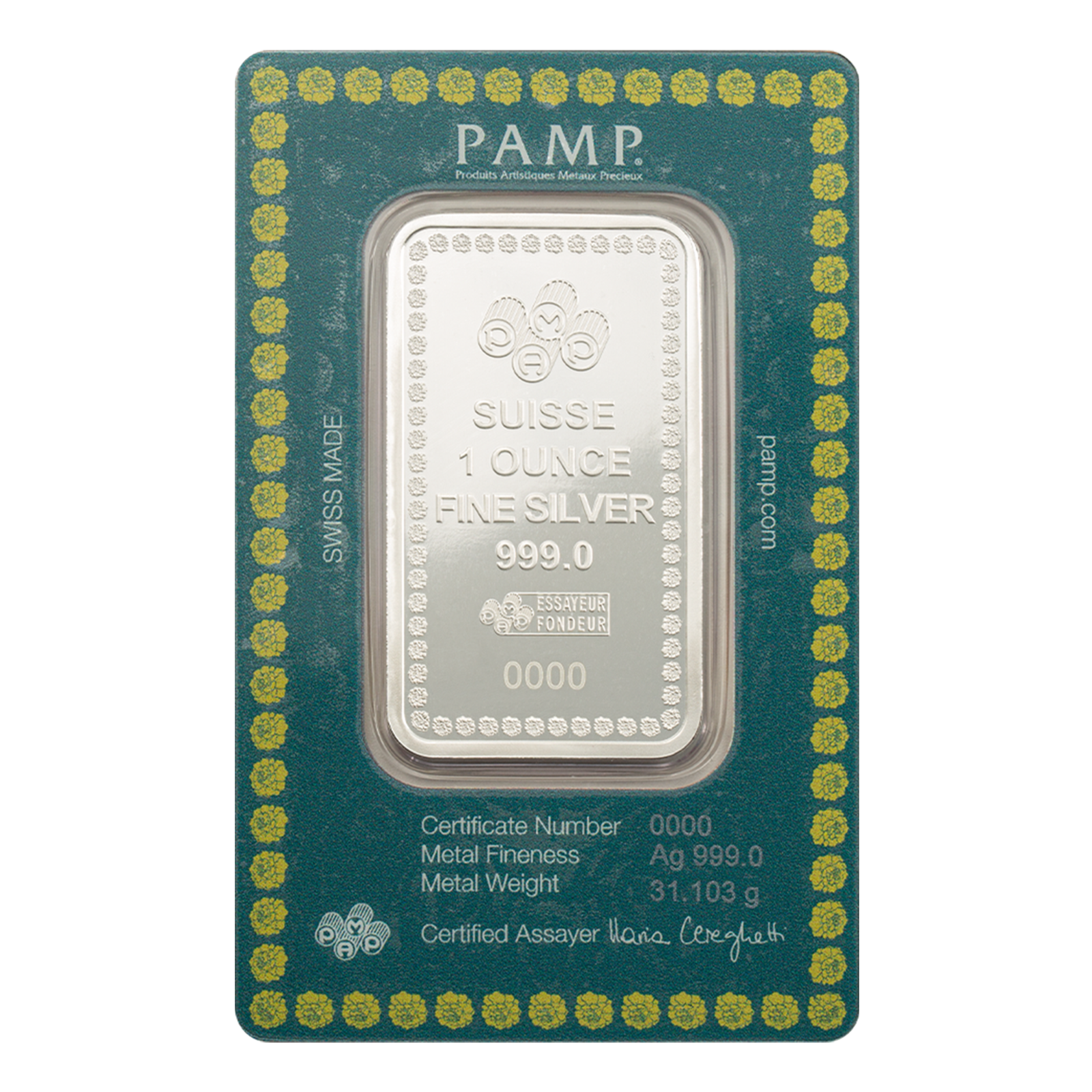 Buy 1 oz Silver Diwali Lakshmi and Rangoli Bar (2025), image 1