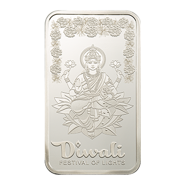 Buy 1 oz Silver Diwali Lakshmi and Rangoli Bar (2025), image 2