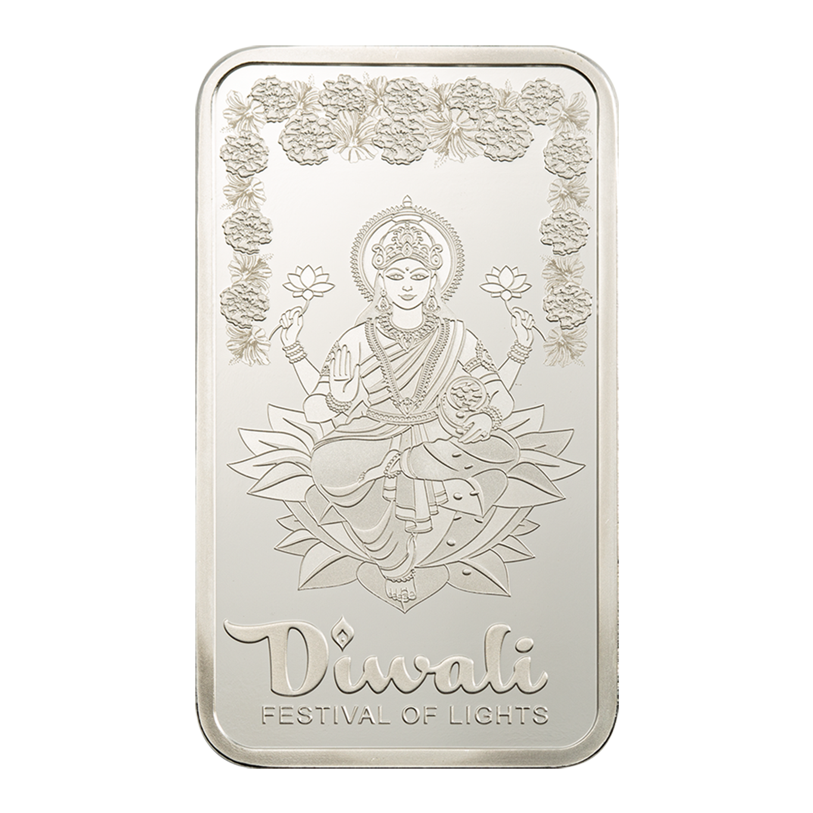 Buy 1 oz Silver Diwali Lakshmi and Rangoli Bar (2025), image 2