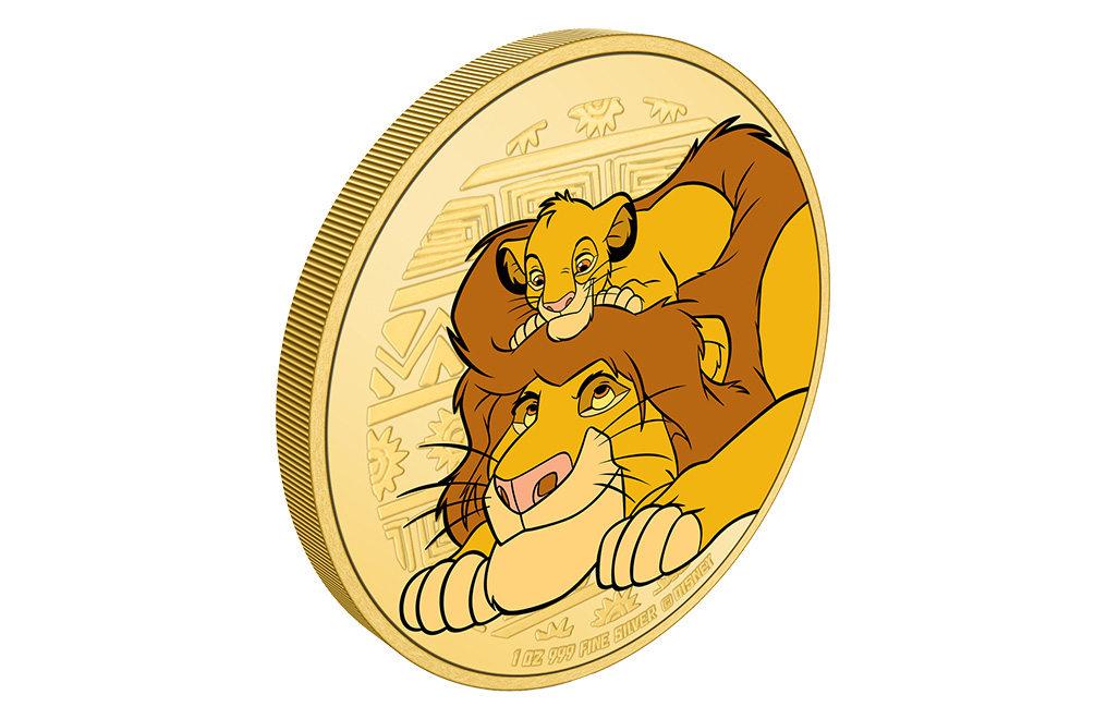 Buy 1 oz Silver Lion King 30th Anniversary Mufasa & Simba Coin (2024), image 1