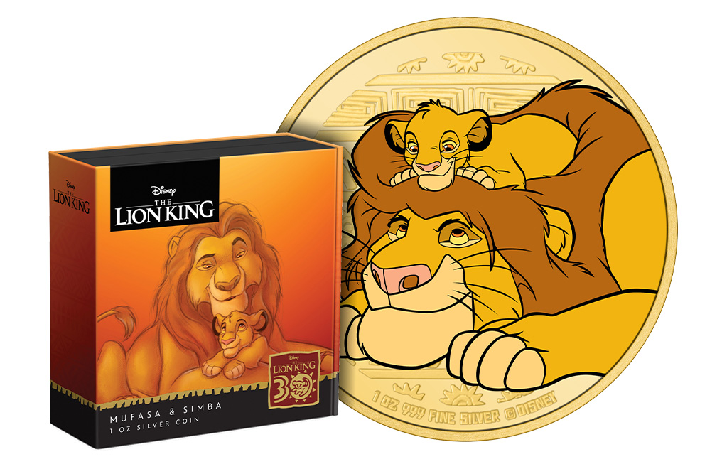 Buy 1 oz Silver Lion King 30th Anniversary Mufasa & Simba Coin (2024), image 2