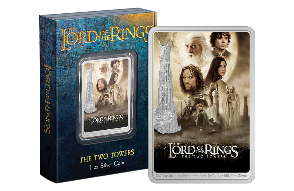 The Two Towers 1oz Silver Coin - THE LORD OF THE RINGS™