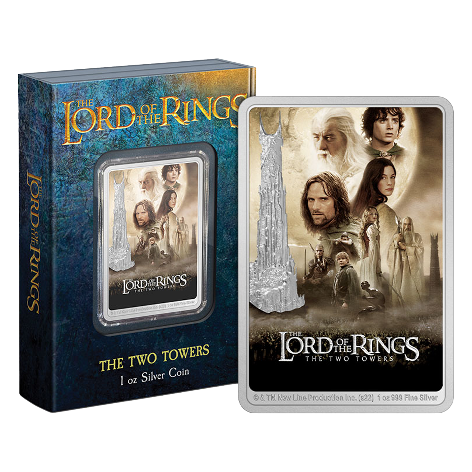 1 oz Silver THE LORD OF THE RINGS™ The Two Towers Coin (2022), image 2