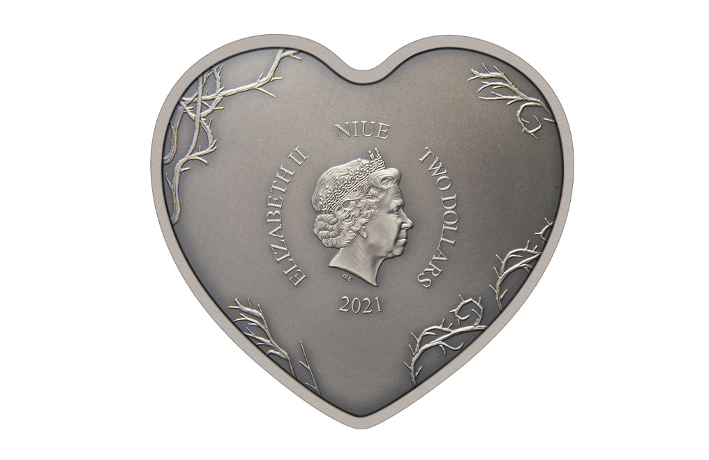 Buy 1 oz Silver Nightmare Before Christmas Heart-Shaped Love is Eternal Coin, image 1