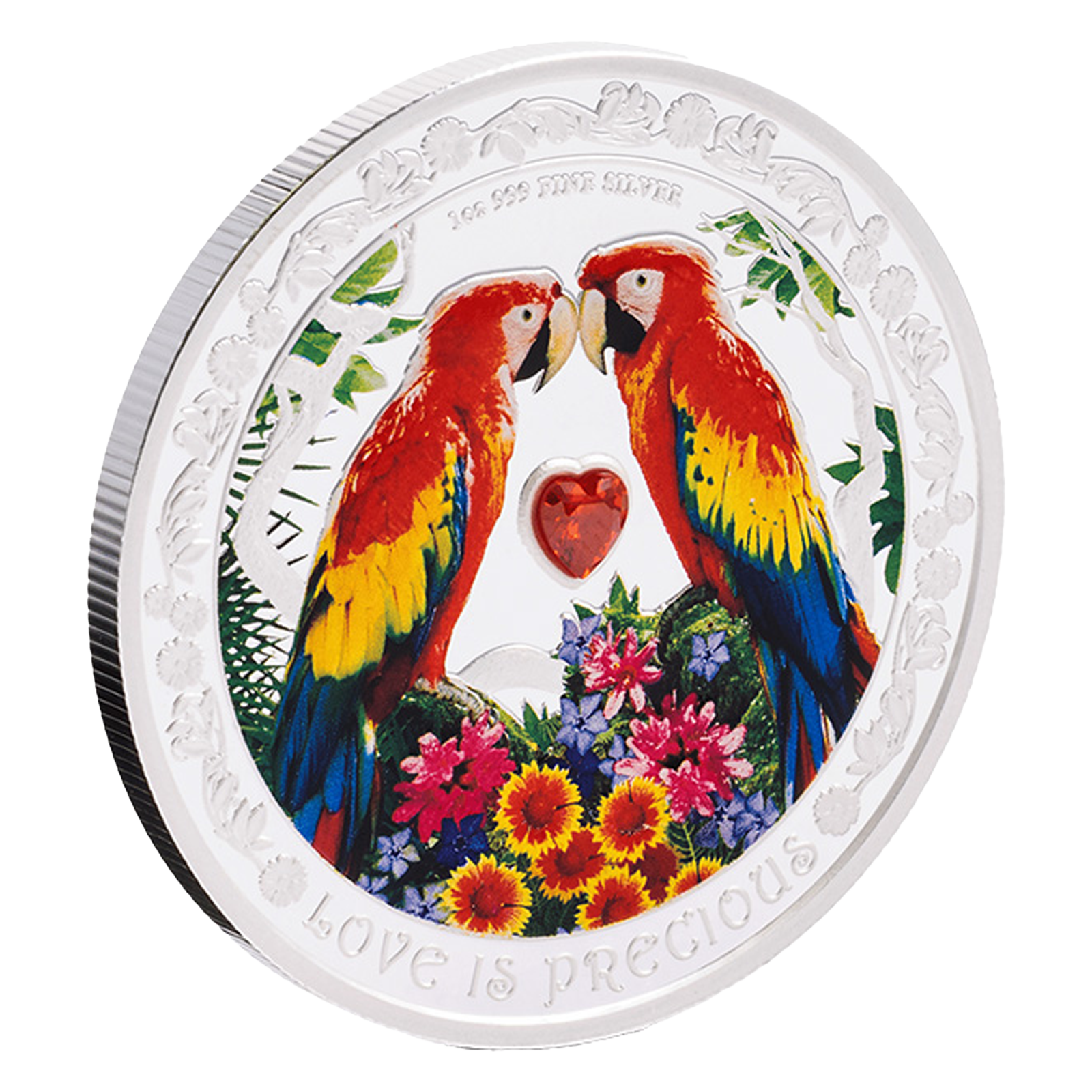 Buy 1 oz Silver Love is Precious Macaws Coin (2025), image 2