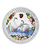 1 oz Silver Love is Precious Swans Coin (2023)