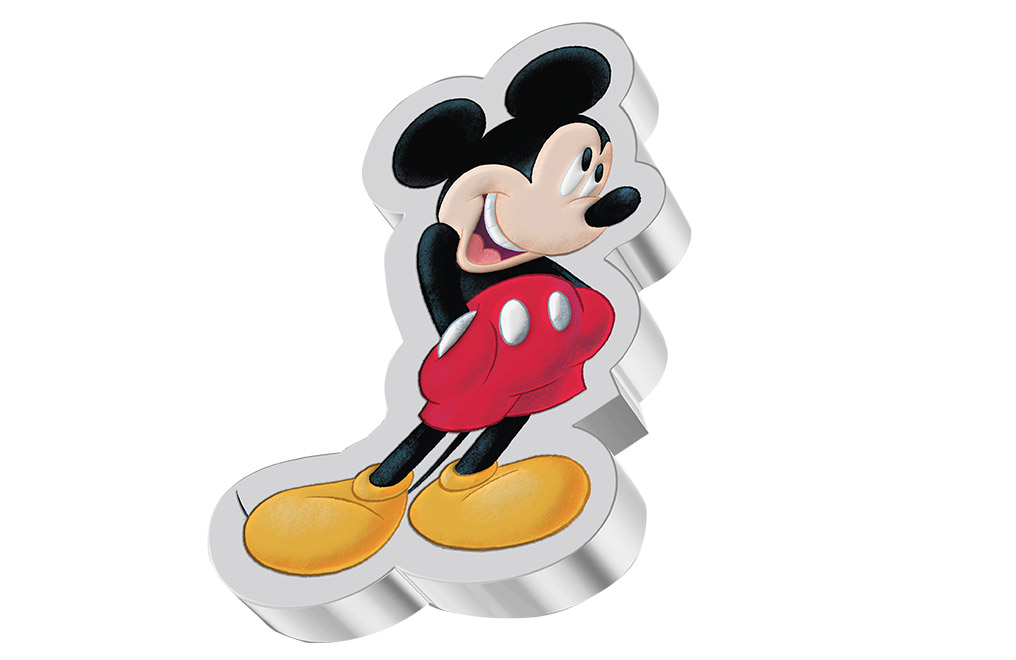 Buy 1 oz Silver Mickey Mouse Shaped Coin (2021), image 1
