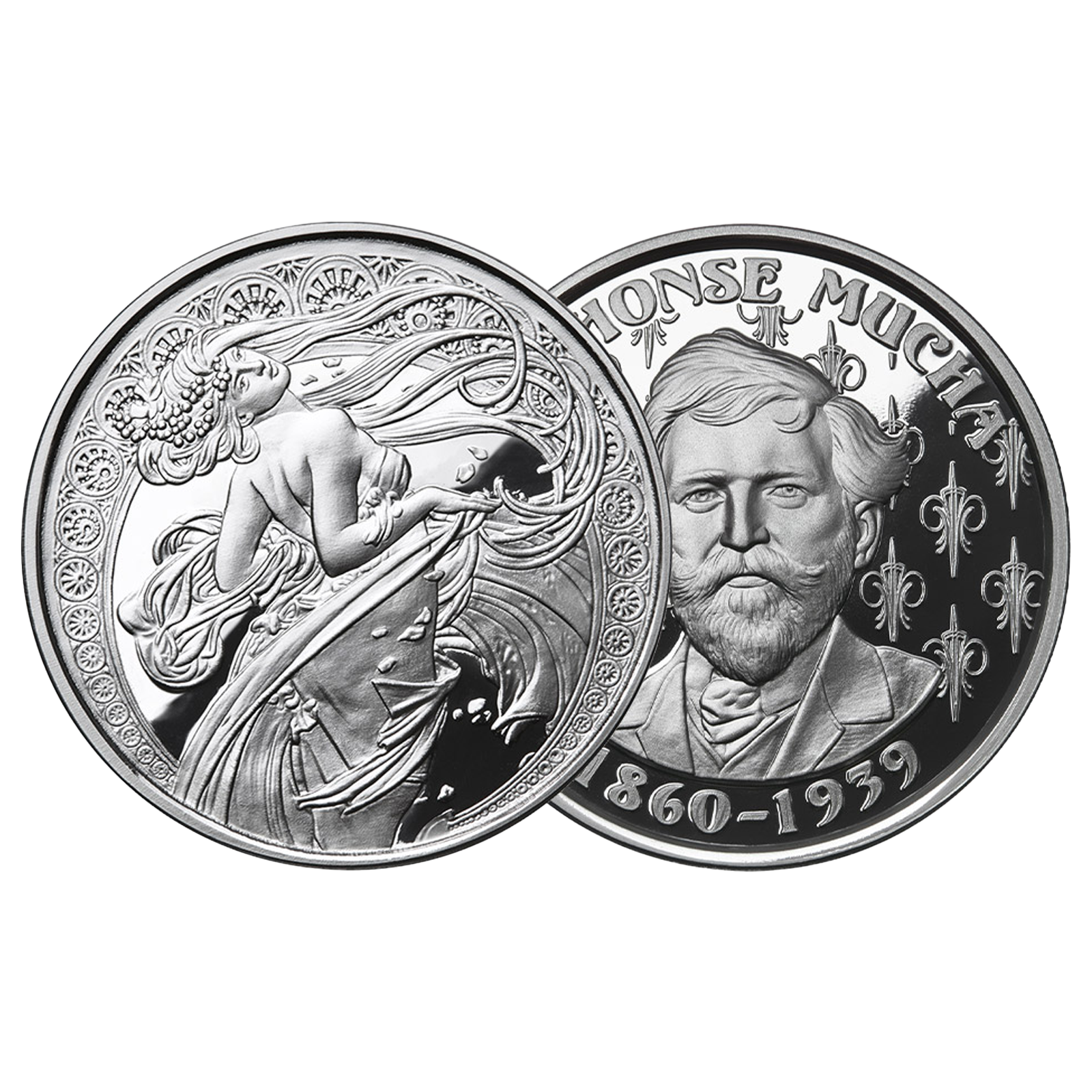 Buy 1 oz Silver Mucha Dance Proof Round, image 2