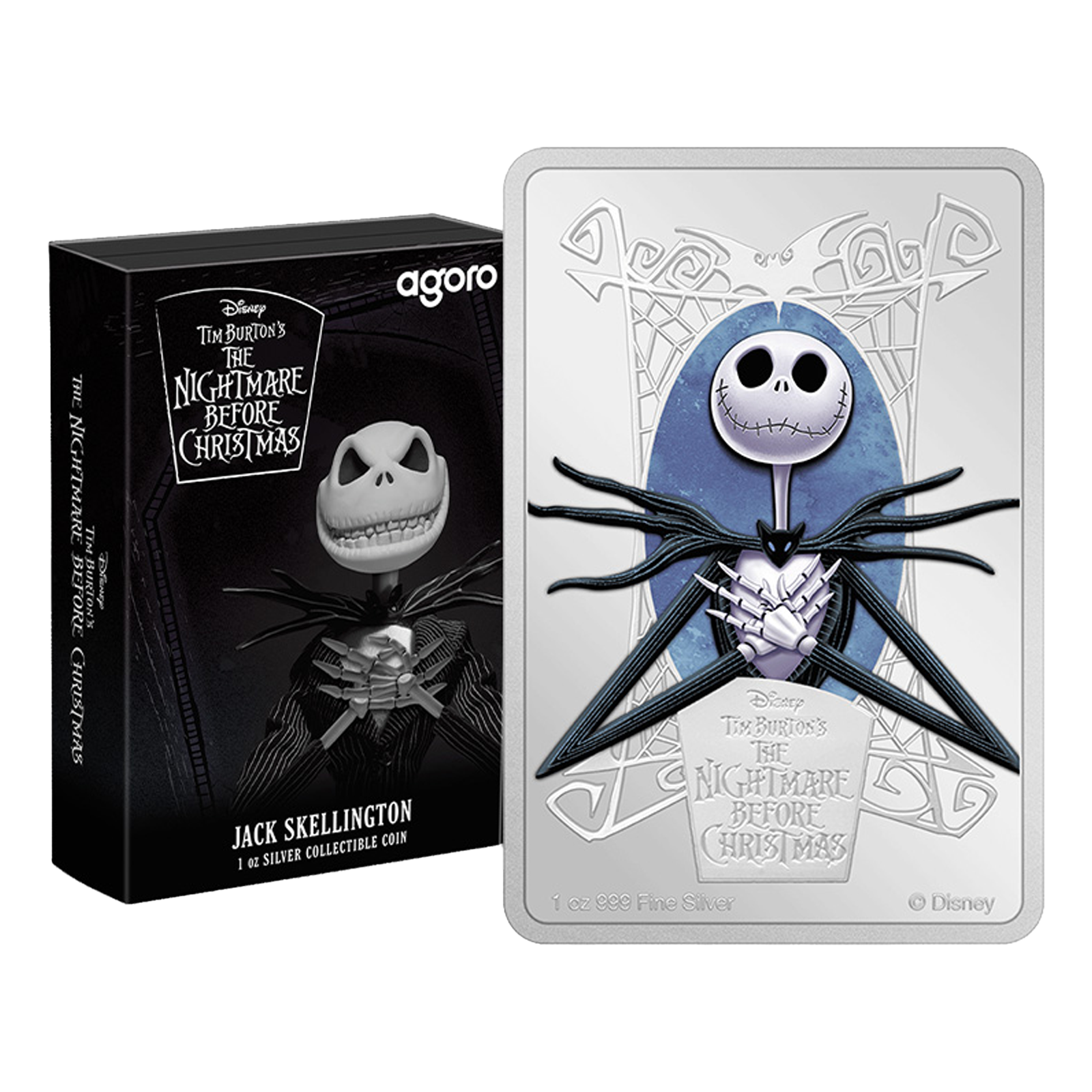 Buy 1 oz Silver Nightmare Before Christmas Jack Skellington Coin, image 1