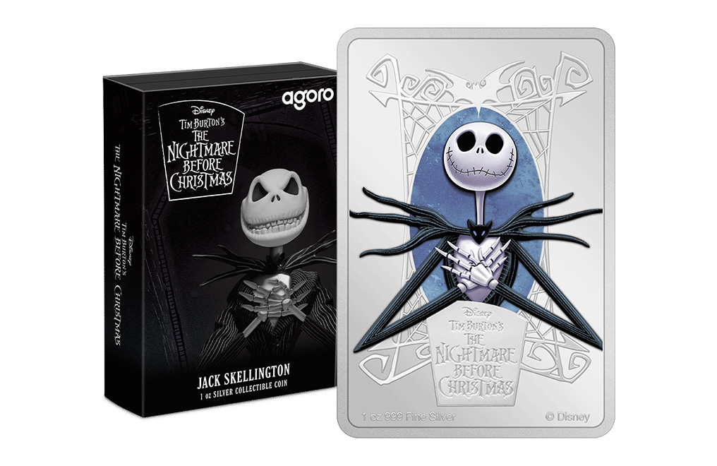 Buy 1 oz Silver Nightmare Before Christmas Jack Skellington Coin, image 2