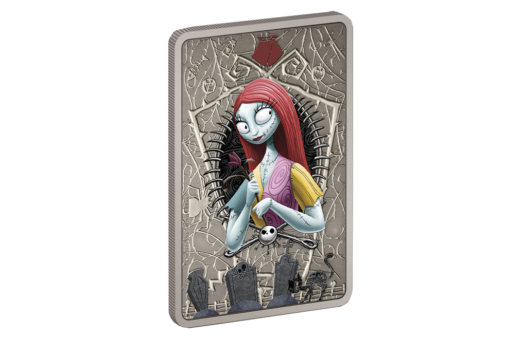1 oz Silver Nightmare Before Christmas Sally Coin, image 2