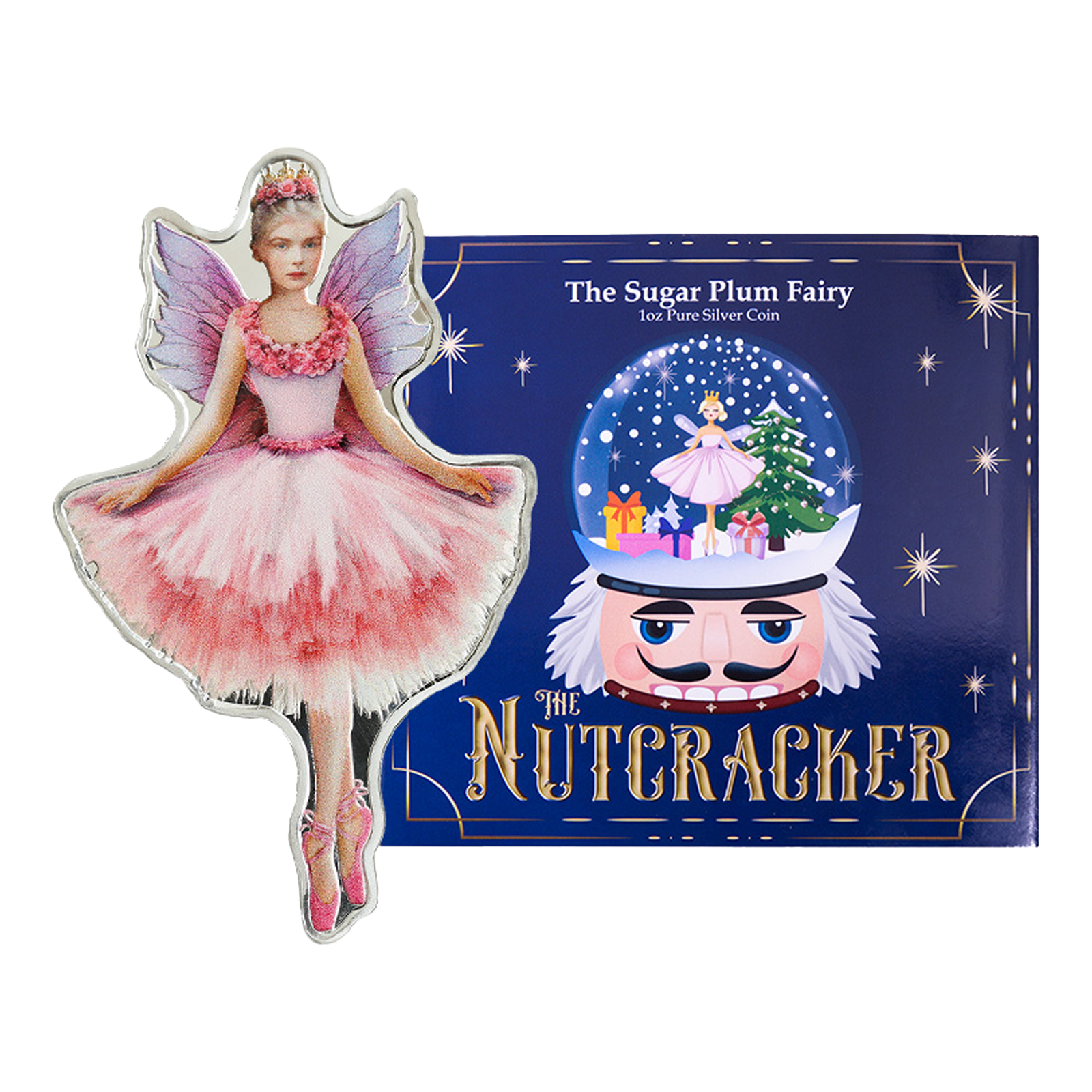 Buy 1 oz Silver Nutcracker Sugar Plum Fairy Ornament Coin (2024), image 0