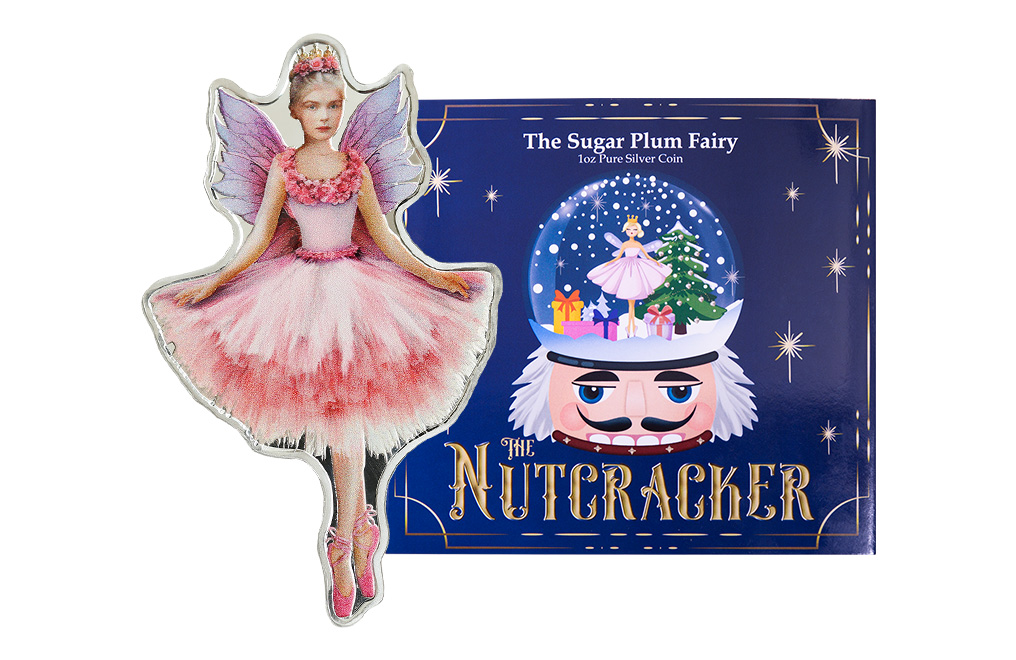 Buy 1 oz Silver Nutcracker Sugar Plum Fairy Ornament Coin (2024), image 2