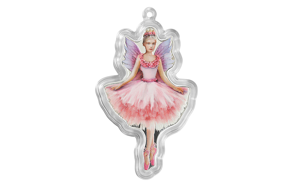 Buy 1 oz Silver Nutcracker Sugar Plum Fairy Ornament Coin (2024), image 3