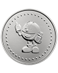 1 oz Silver PAC-MAN Game Token Round