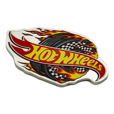 Buy 1 oz Silver PAMP Hot Wheels™ Burning Tire Coin (2025), image 0