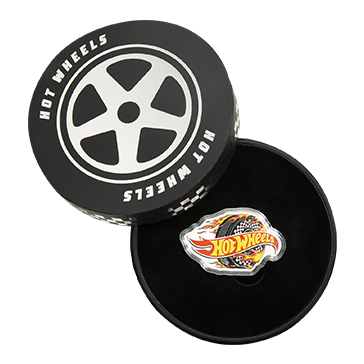 Buy 1 oz Silver PAMP Hot Wheels™ Burning Tire Coin (2025), image 3