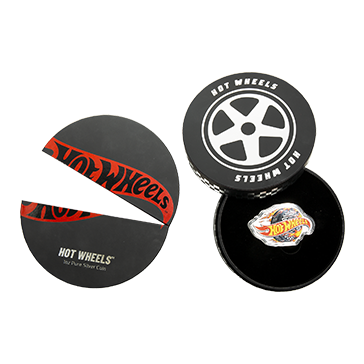 Buy 1 oz Silver PAMP Hot Wheels™ Burning Tire Coin (2025), image 6