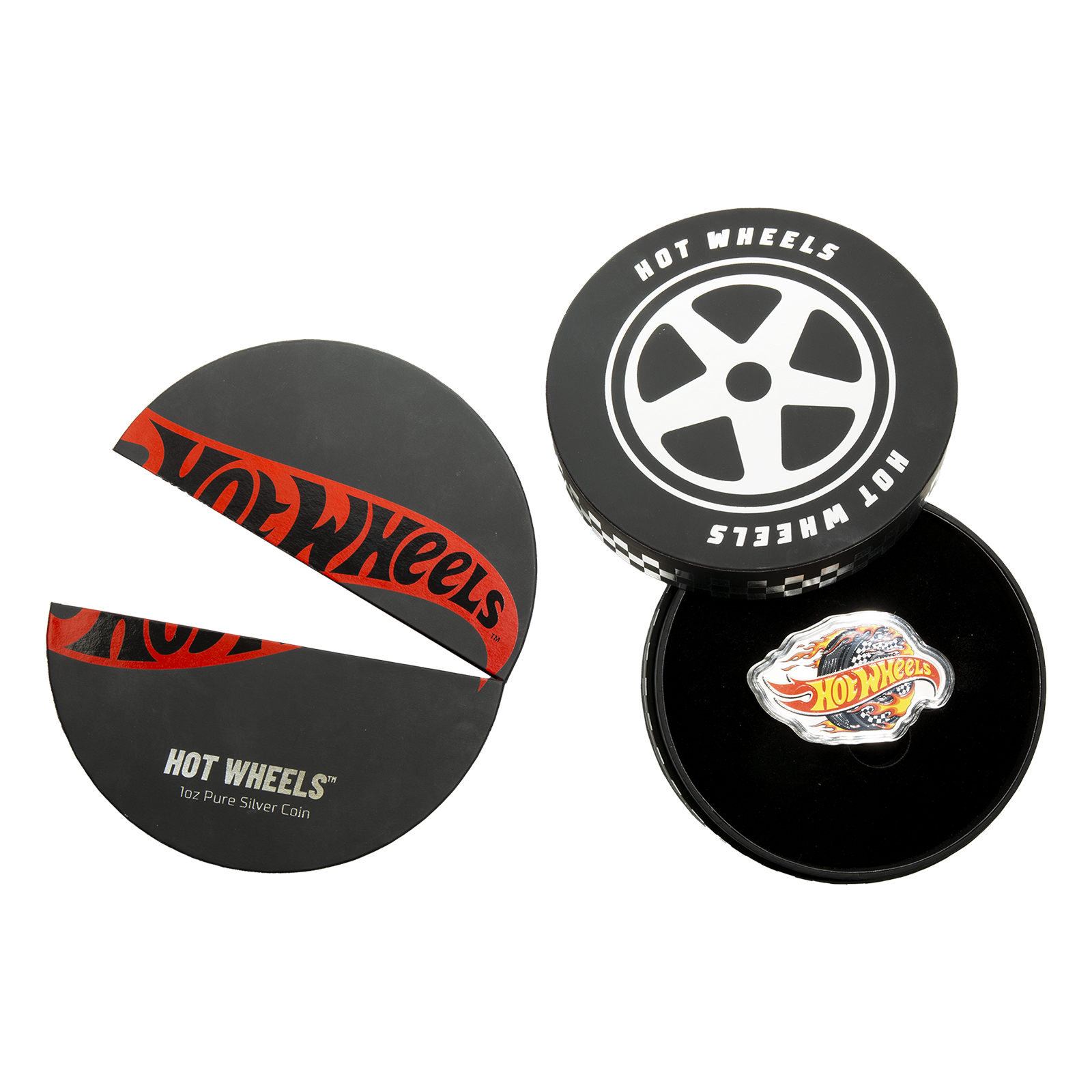 Buy 1 oz Silver PAMP Hot Wheels™ Burning Tire Coin (2025), image 6