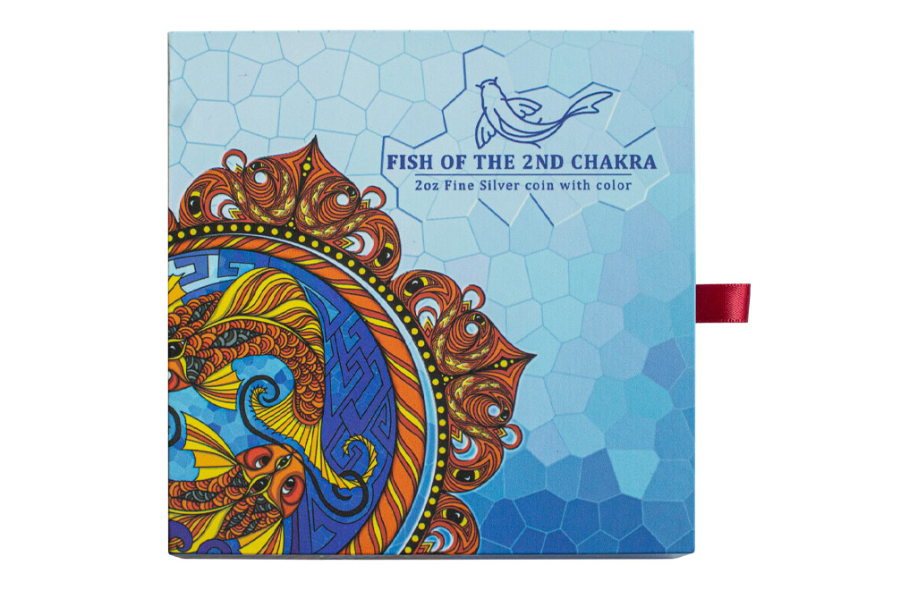 Buy 2 oz Silver Fish of the Second Chakra Coin (2021), image 7