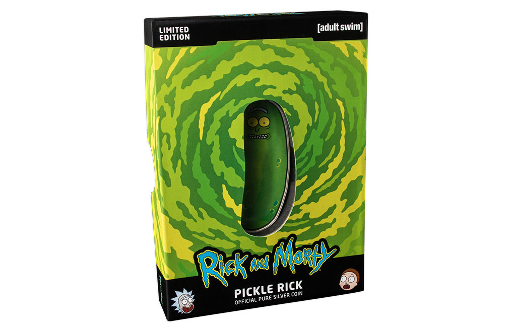 Buy 1 oz Silver Rick and Morty Pickle Rick Coin (2022), image 3
