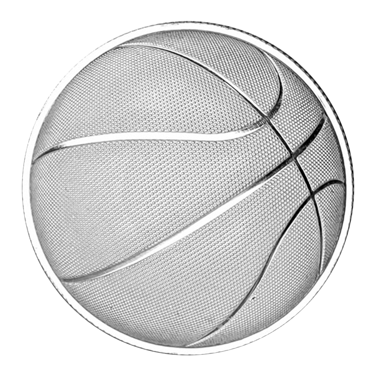 Buy 1 oz Silver 3D Domed Basketball Round, image 1
