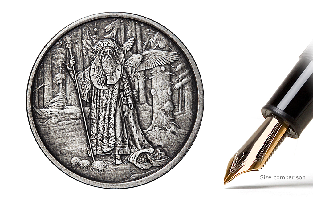Buy 1 oz Silver Round .999-Celtic- Merlin (Antique), image 0