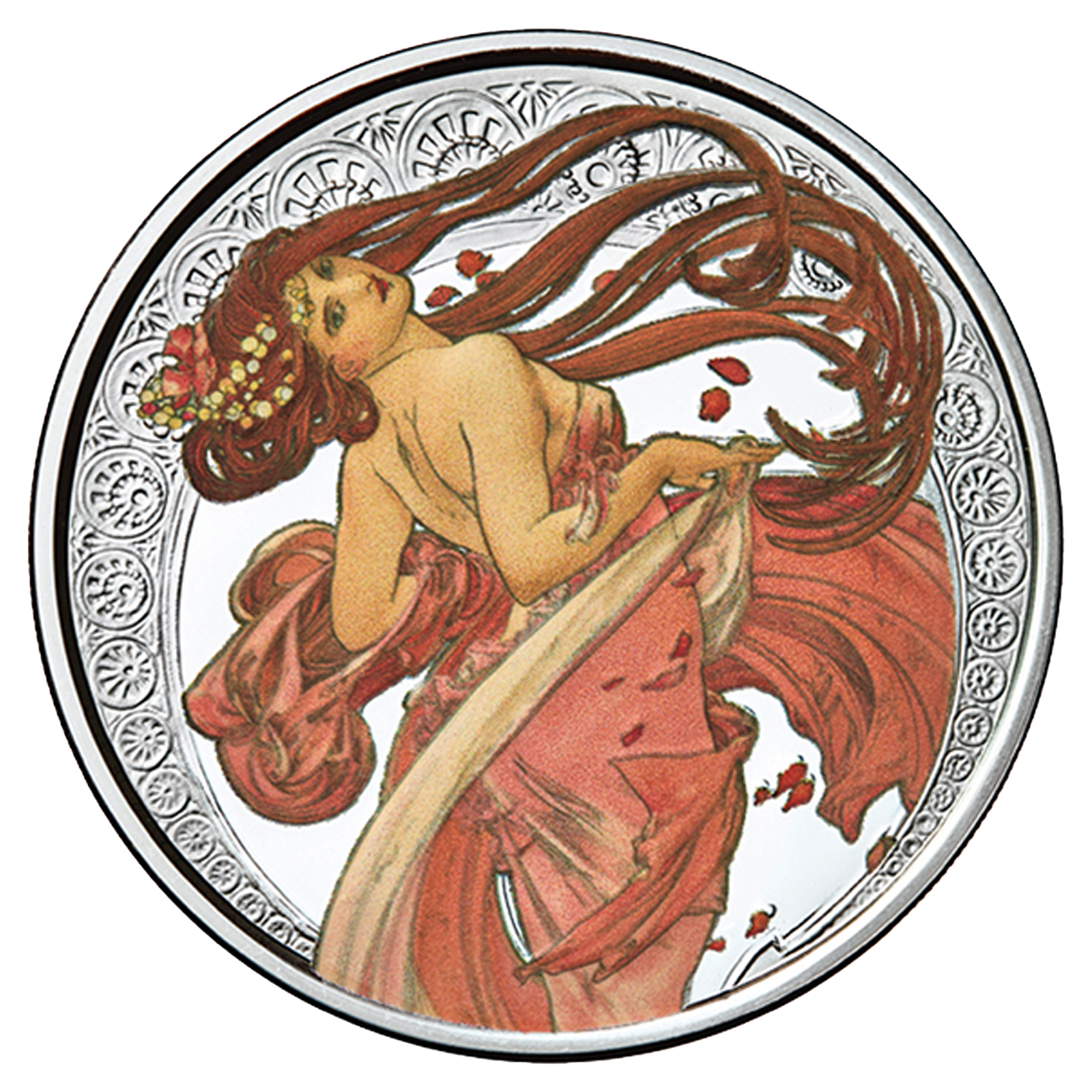 Buy 1 oz Silver Round .999-Mucha-Dance (Colorized), image 0