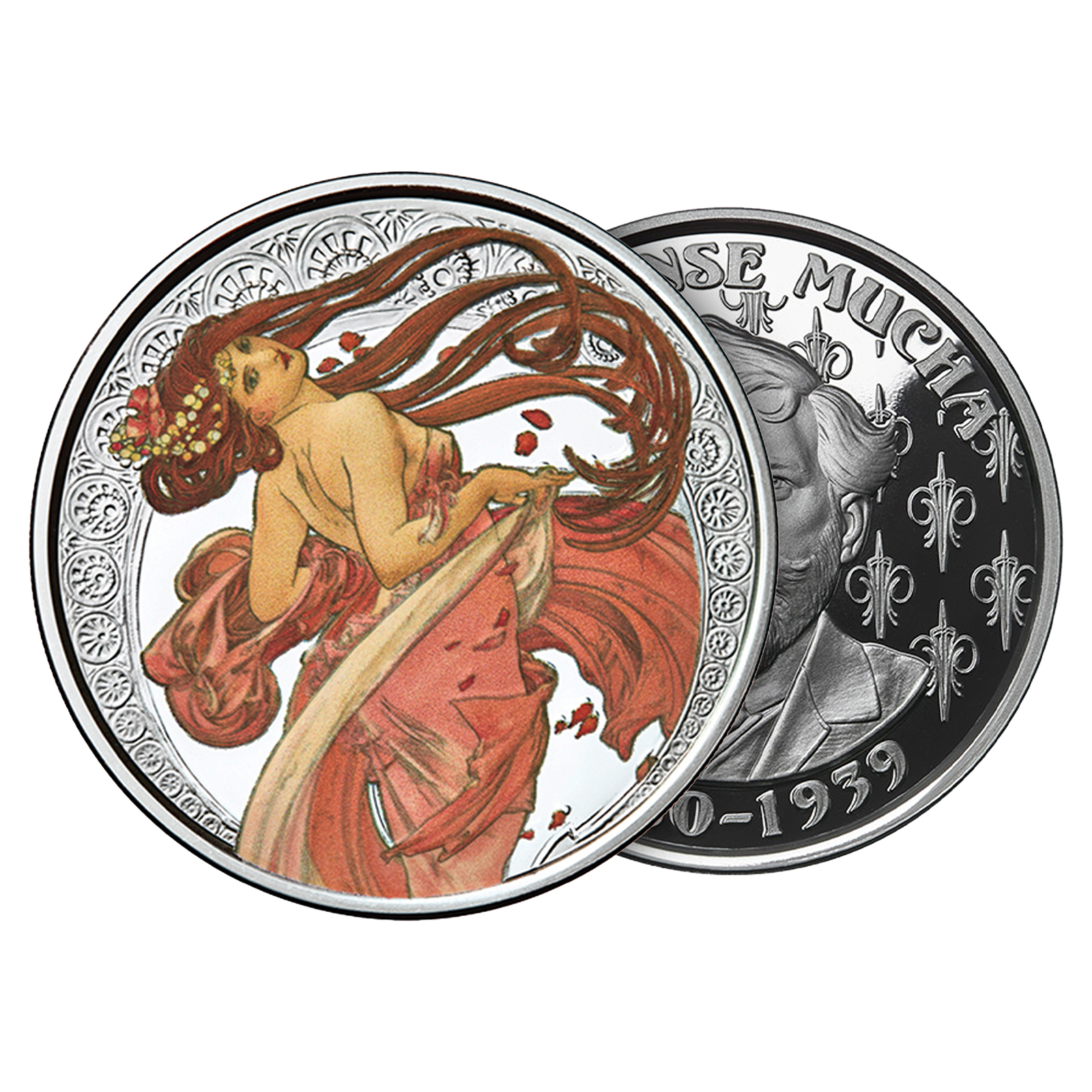 Buy 1 oz Silver Round .999-Mucha-Dance (Colorized), image 2