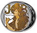 Buy 1 oz Silver Round .999 -Mucha- JOB (Colorized), image 2