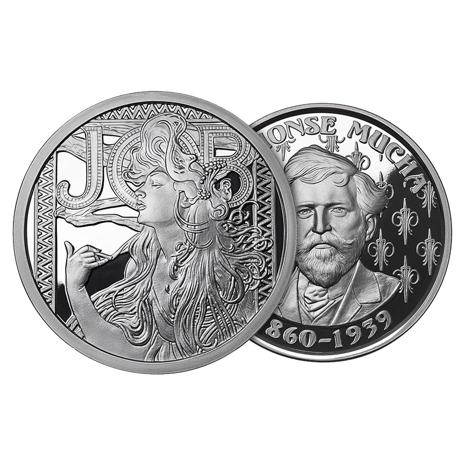 Buy 1 oz Silver Proof Mucha JOB Round, image 2