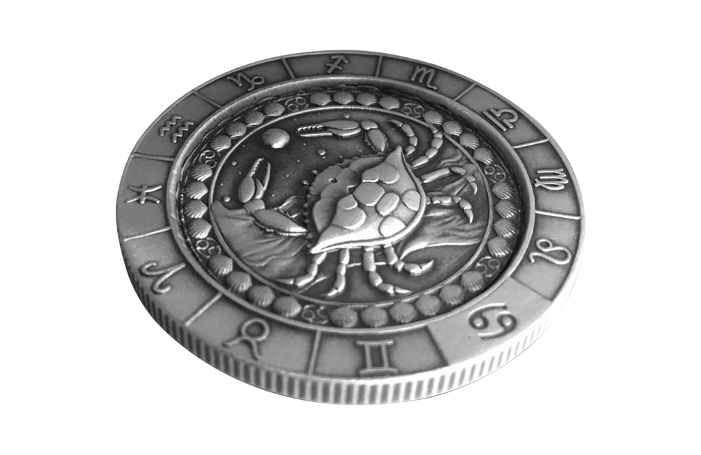Buy 1 oz Silver Round .999 - Zodiac - Cancer, image 4