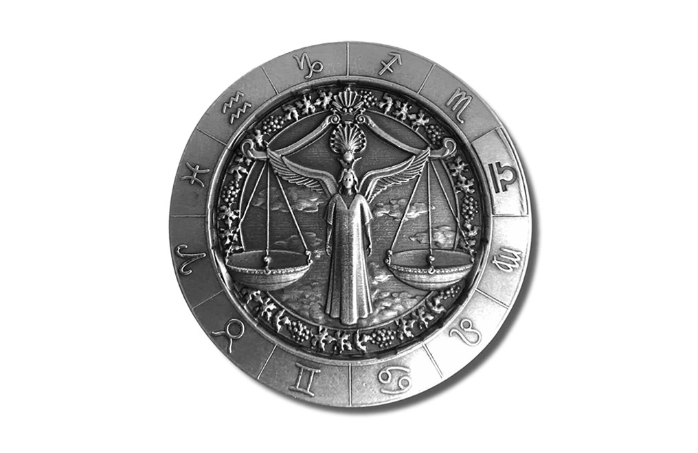 Buy 1 oz Silver Round .999 - Zodiac - Libra, image 0
