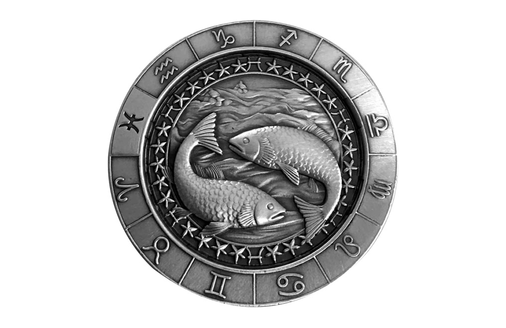 Buy 1 oz Silver Round .999 – Zodiac – Pisces, image 0