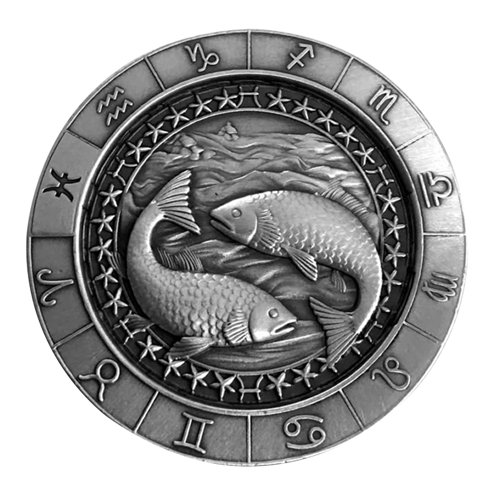 Buy 1 oz Silver Zodiac Pisces Round, image 0